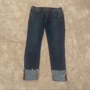 Joe’s Jeans raw-hemmed crop jeans